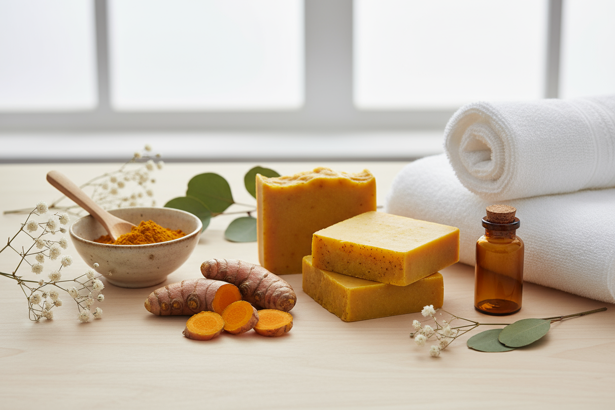turmeric for cosmetics,especially soap
